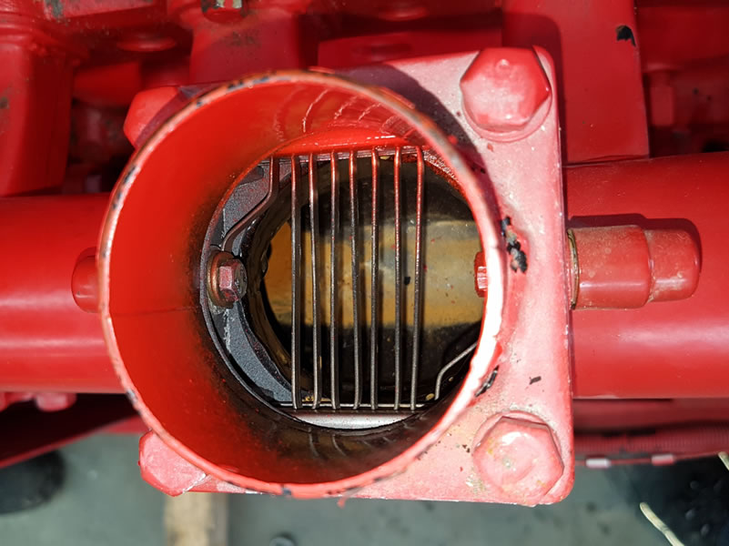 Truck engine inlet